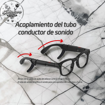 LENTES/GAFAS INTELIGENTES CON VIDEO (50 UND X CAJA)