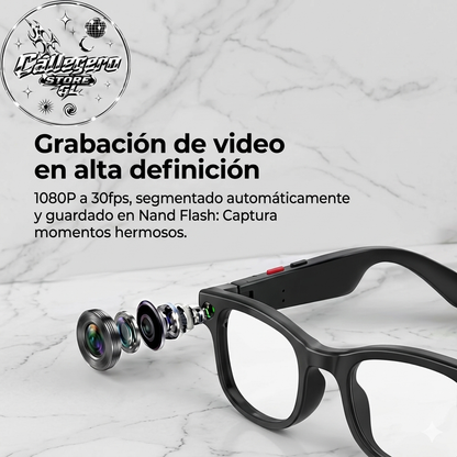 LENTES/GAFAS INTELIGENTES CON VIDEO (50 UND X CAJA)