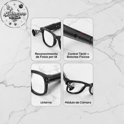 LENTES/GAFAS INTELIGENTES CON VIDEO (50 UND X CAJA)